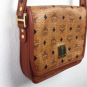 Vintage MCM Leather Crossbody Purse